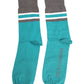 Dolce & Gabbana Green Gray Stretch DG Logo Mid Calf Socks
