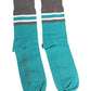 Dolce & Gabbana Green Gray Stretch DG Logo Mid Calf Socks