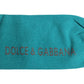Dolce & Gabbana Green Gray Stretch DG Logo Mid Calf Socks