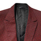 Dolce & Gabbana Maroon Wool Slim Fit Men Coat Jacket Blazer