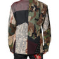 Dolce & Gabbana Multicolor Camouflage Patchwork Coat Blazer