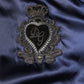 Dolce & Gabbana Blue Nylon DG Crown Full Zip Bomber Jacket