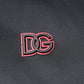 Dolce & Gabbana Black Polyester DG Hooded Full Zip Jacket