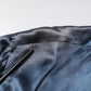 Dolce & Gabbana Blue Solid Silk Men Wrap Robe Coat Jacket