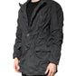 Dolce & Gabbana Black Solid Cotton Collared Coat Jacket