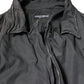 Dolce & Gabbana Black Solid Cotton Collared Coat Jacket