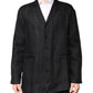 Dolce & Gabbana Black Linen Single Breasted Men Coat Blazer