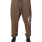 Dolce & Gabbana Brown Cotton Jogger Sweatpants Pants