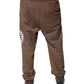 Dolce & Gabbana Brown Cotton Jogger Sweatpants Pants
