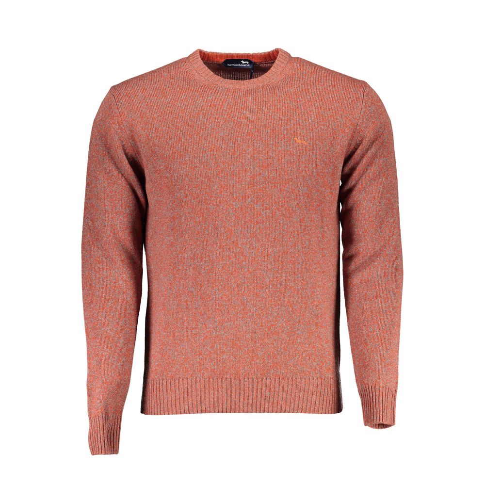 Harmont & Blaine Red Wool Men Sweater Mens Sweater
