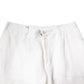 Dolce & Gabbana White Linen Mid Waist Men Dress Pants