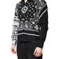 Dolce & Gabbana Black White Bandana MARTINI Casual Shirt