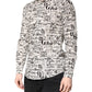 Dolce & Gabbana White Black Logo MARTINI Men Casual Shirt