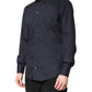 Dolce & Gabbana Dark Blue MARTINI Cotton Formal Dress Shirt