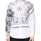 Dolce & Gabbana White Black Bandana MARTINI Men Dress Shirt