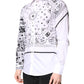 Dolce & Gabbana White Black Bandana MARTINI Men Dress Shirt