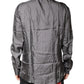 Dolce & Gabbana Gray Polka Dot Silk Long Sleeve Shirt