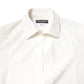 Dolce & Gabbana White Silk GOLD Dress Formal Collared Shirt