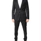 Dolce & Gabbana Dark Gray Wool Single Breasted 2 Piece Suit