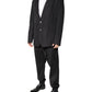 Dolce & Gabbana Black Cotton Single Breasted 2 Piece Suit