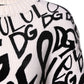 Dolce & Gabbana White Black Logo Print Women Pullover Sweater