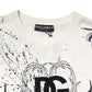 Dolce & Gabbana White Logo Angel Print Women Pullover Sweater