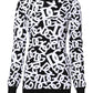 Dolce & Gabbana Black White Logo Print Women Pullover Sweater