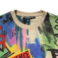 Dolce & Gabbana Multicolor Print Cotton Pullover Sweater