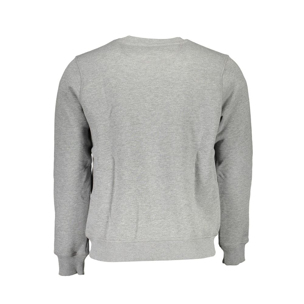 North Sails Gray Cotton Men Sweater Mens Sweater