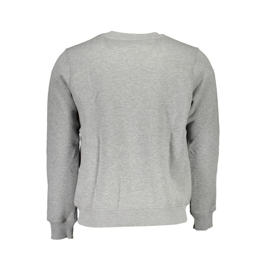 North Sails Gray Cotton Men Sweater Mens Sweater