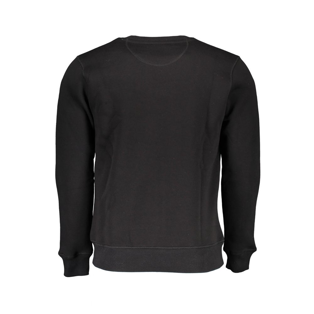 North Sails Black Cotton Men Sweater Mens Sweater