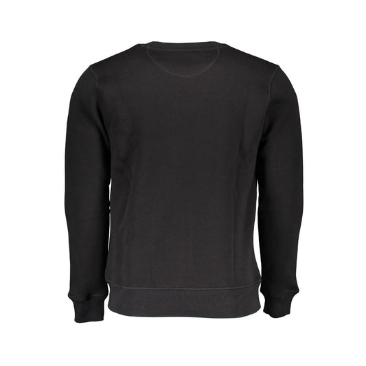 North Sails Black Cotton Men Sweater Mens Sweater