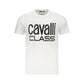 Cavalli Class White Cotton Men T-Shirt