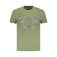 Cavalli Class Green Cotton Men T-Shirt