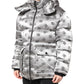 Dolce & Gabbana Silver Logo Full Zip Hooded Quilted Jacket