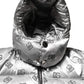 Dolce & Gabbana Silver Logo Full Zip Hooded Quilted Jacket