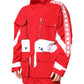 Dolce & Gabbana Red White Nylon Full Zip Windbreaker Jacket