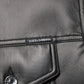 Dolce & Gabbana Black Polyester Button Down Biker Jacket