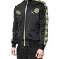 Dolce & Gabbana Black Logo Turtleneck Zip Bomber Jacket