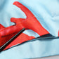 Dolce & Gabbana Blue Red Coral Print Wrap Robe Coat Jacket