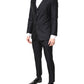 Dolce & Gabbana Black MARTINI Wool Formal 3 Piece Suit