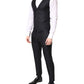 Dolce & Gabbana Black MARTINI Wool Formal 3 Piece Suit