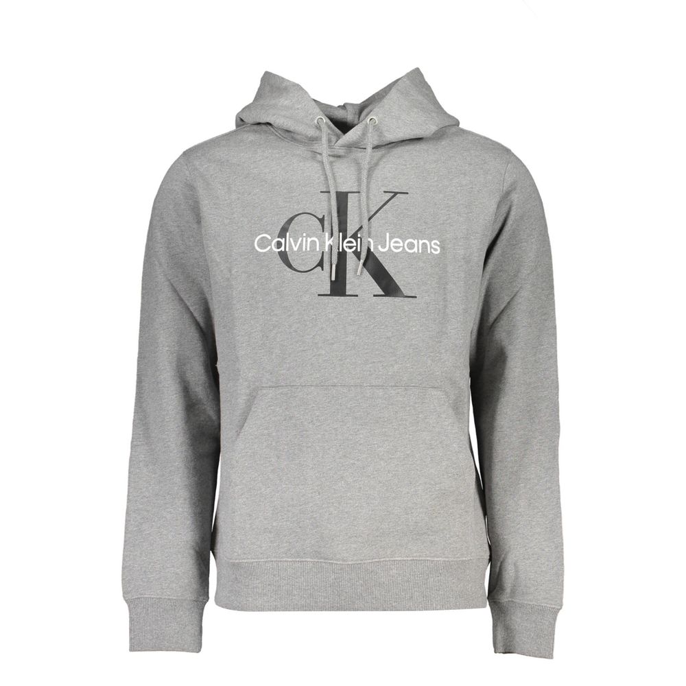 Calvin Klein Gray Cotton Men Sweater Mens Sweater