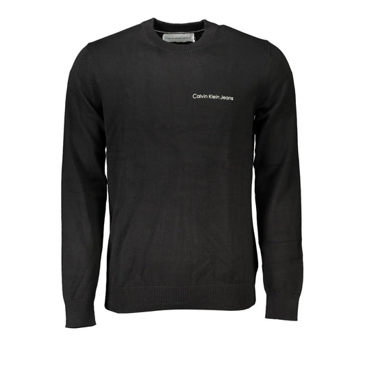 Calvin Klein Sleek Long Sleeve Crew Neck Sweater with Logo Mens Sweater