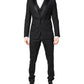 Dolce & Gabbana Black Wool Single Breasted 3 Piece Suit