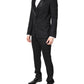 Dolce & Gabbana Black Wool Single Breasted 3 Piece Suit