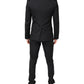 Dolce & Gabbana Black Wool Single Breasted 3 Piece Suit
