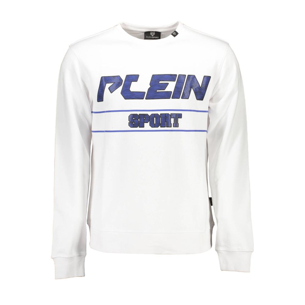 Plein Sport White Cotton Men Sweater Mens Sweater