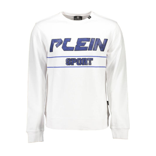 Plein Sport White Cotton Men Sweater Mens Sweater