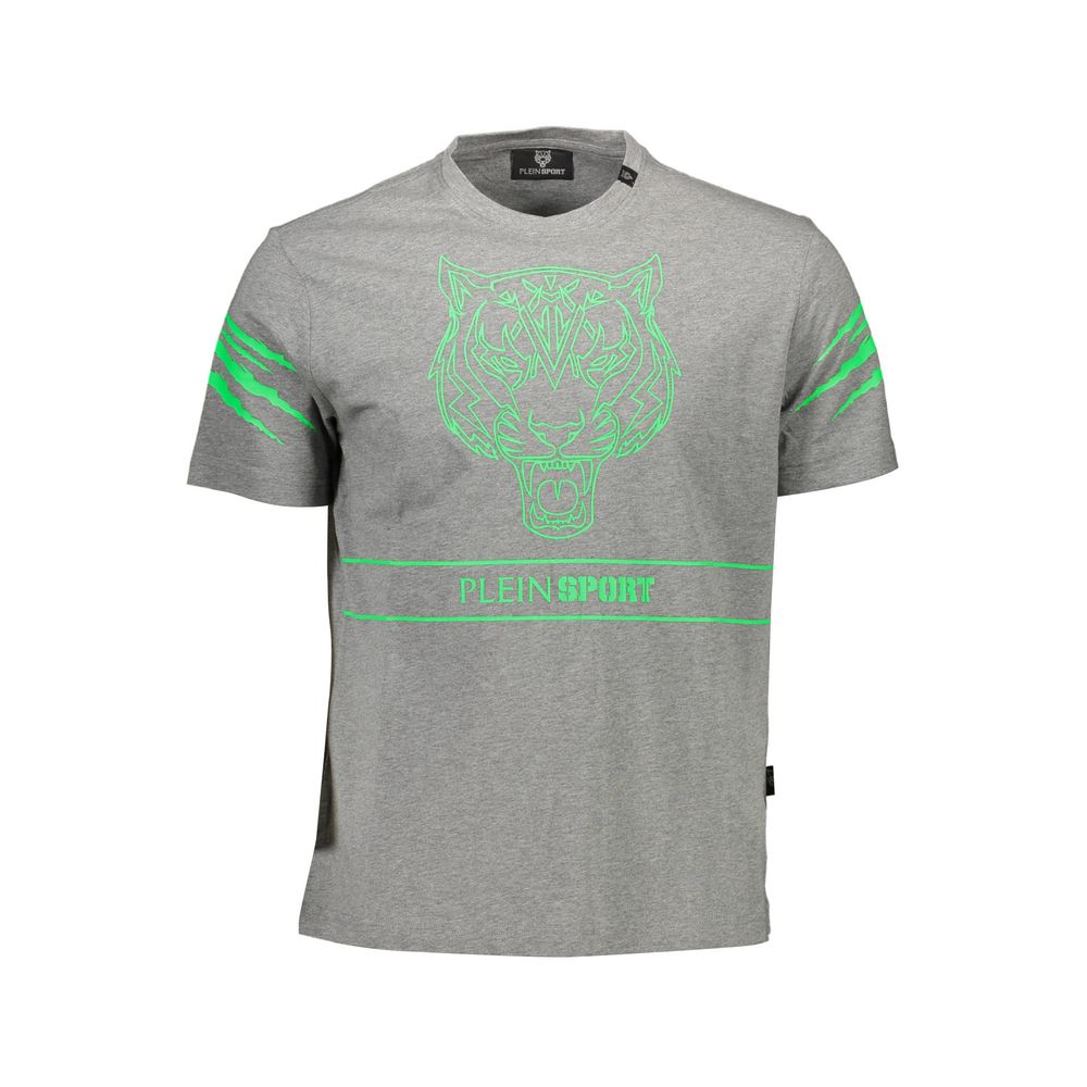 Plein Sport Brown Cotton Men T-Shirt Mens T-Shirt